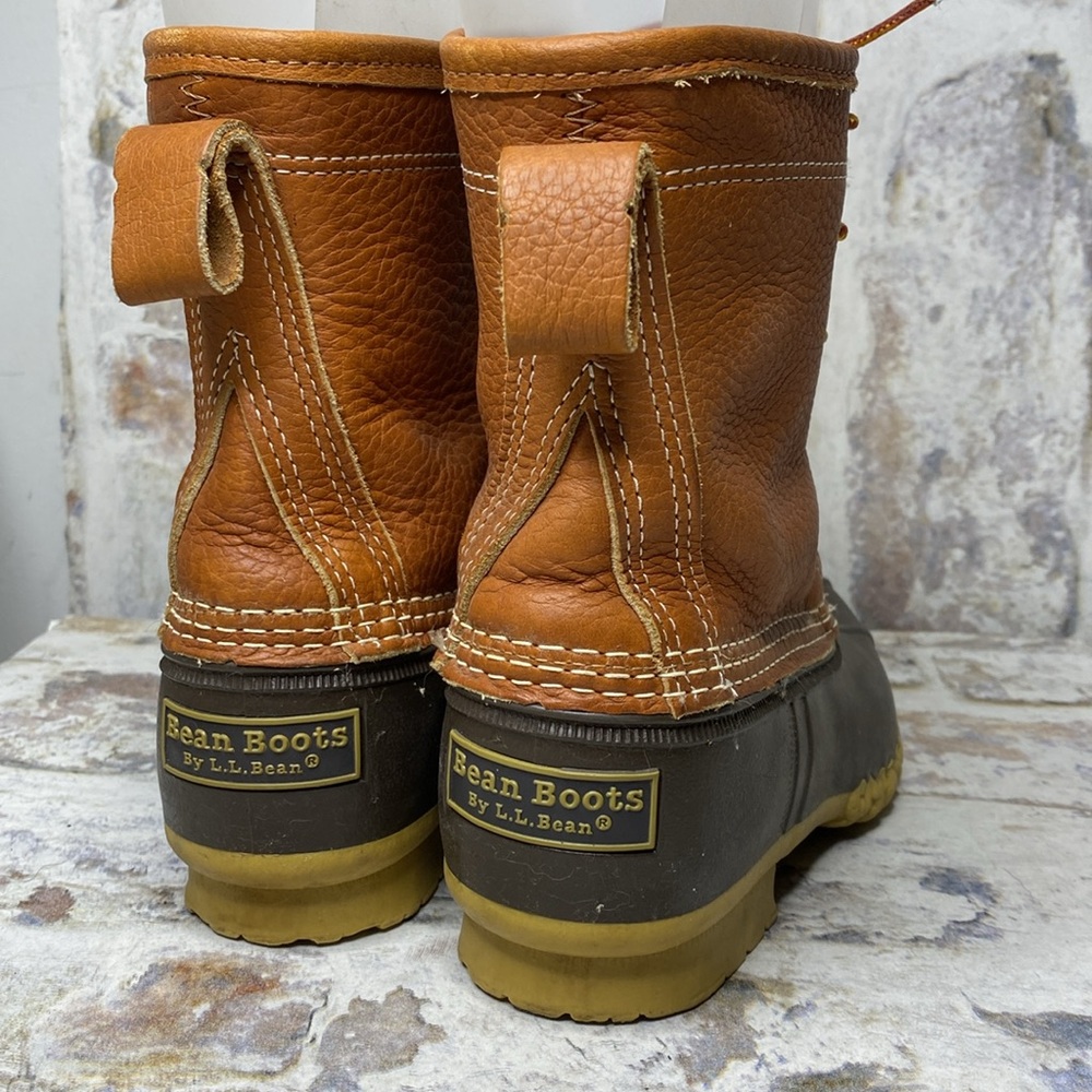 LL Bean Plaid Lined Bean Boots - Picture 4 of 7